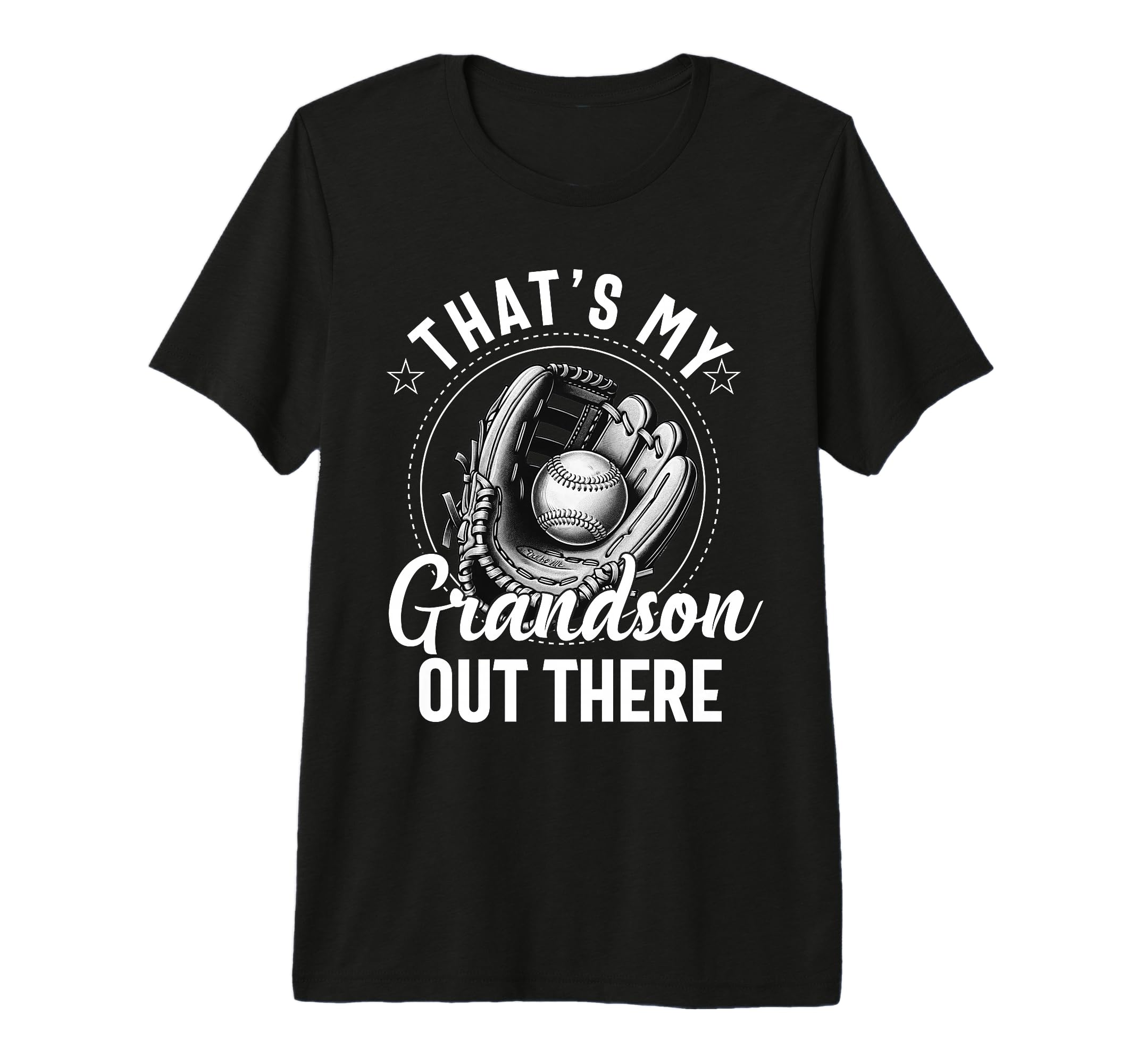 Thats My Grandson Out There Baseball T-Shirt - Minimalist Print Men Women - T-Shirt, Sweatshirt, Hoodie