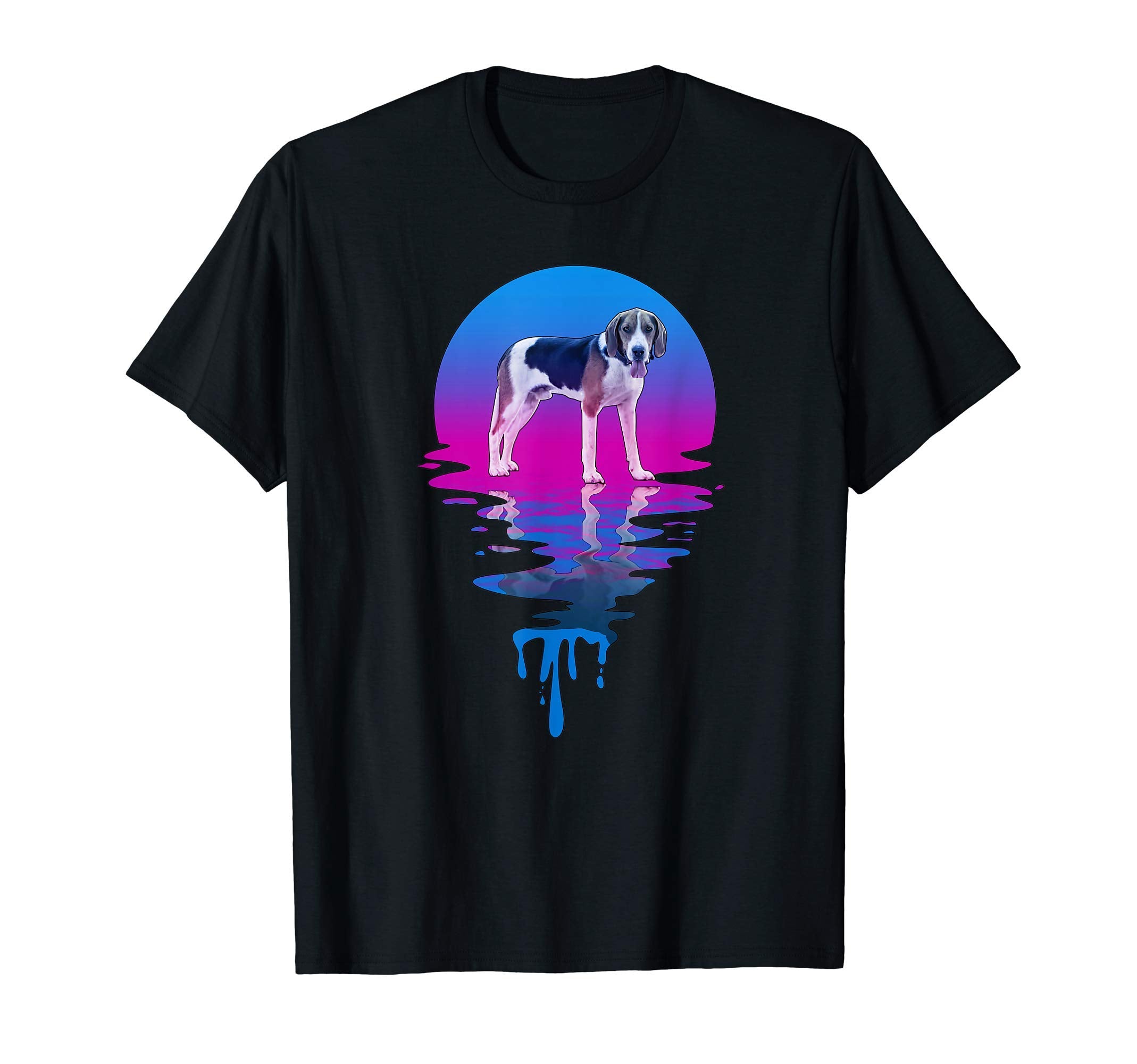 Sunset American Foxhound T-Shirt - Trendy Graphic Unisex - T-Shirt, Sweatshirt, Hoodie