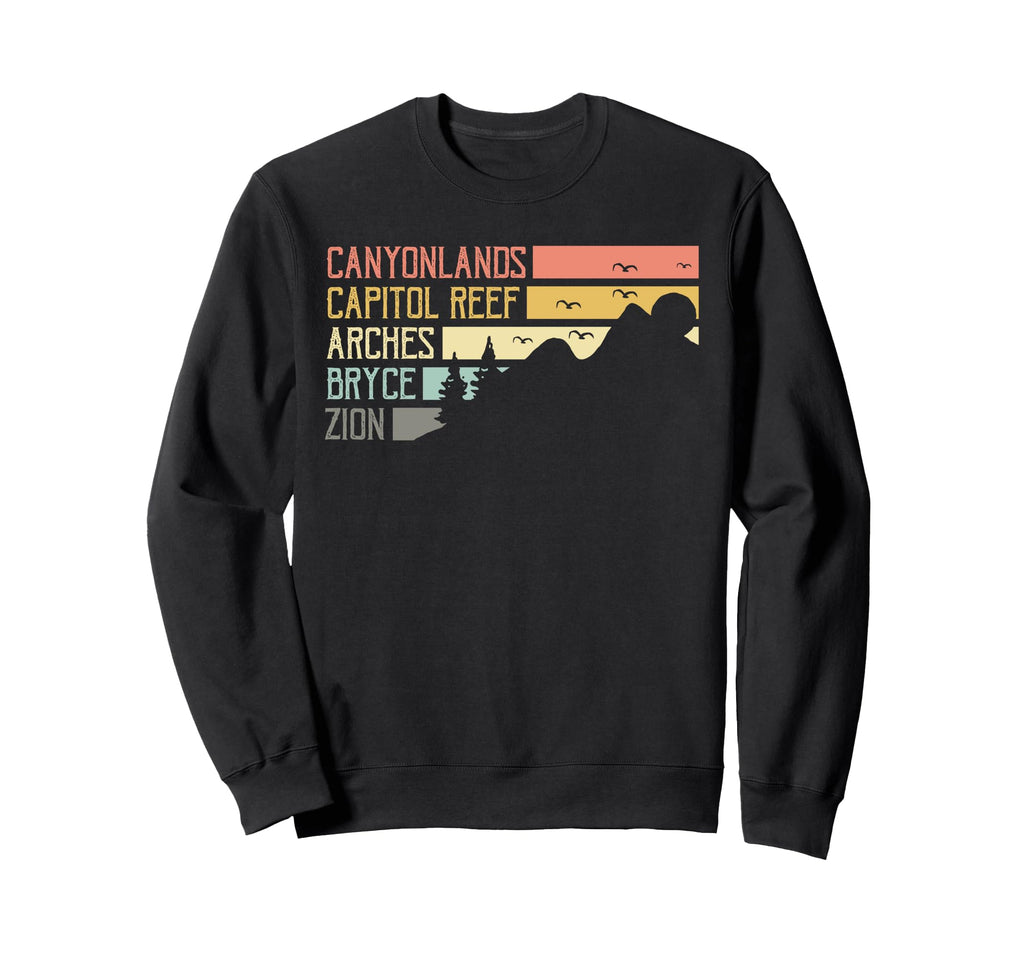 Moab Souvenir Big 5 Utah Mighty Sweatshirt - Aesthetic Graphic Men Women - T-Shirt, Sweatshirt, Hoodie