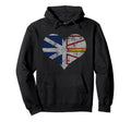 Newfoundland Labrador Canada Distressed Hoodie - Custom Art Print Men Women - T-Shirt, Sweatshirt, Hoodie