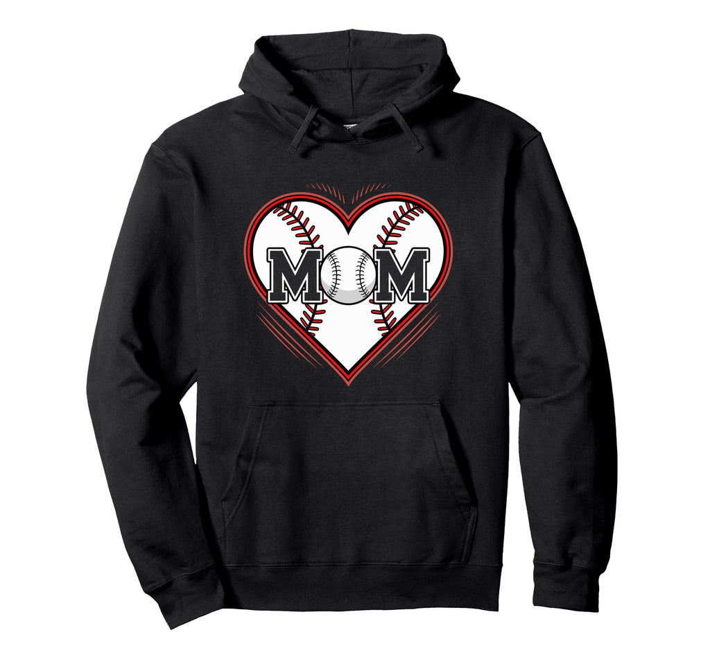 Game Day Team Sports Heart Mothers Hoodie - Casual Everyday Wear Men Women - T-Shirt, Sweatshirt, Hoodie