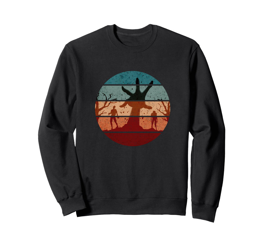 Zombie Hand Zombie Horde Undead Sunset Sweatshirt - Graphic Print Unisex - T-Shirt, Sweatshirt, Hoodie