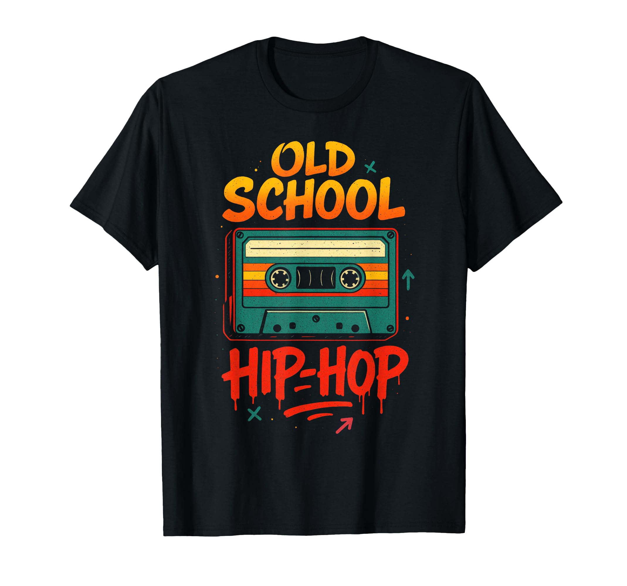 Old School Hip Hop Cassette Graffiti T-Shirt - Streetwear Style Unisex - T-Shirt, Sweatshirt, Hoodie