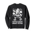 Santas Silent Night Fever Disco Sweatshirt - Minimalist Print Men Women - T-Shirt, Sweatshirt, Hoodie