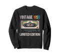 1955 Funny 70Th Birthday Cassette Sweatshirt - Novelty Apparel for Adults - T-Shirt, Sweatshirt, Hoodie