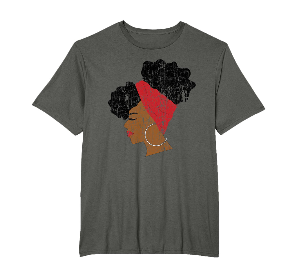 Afro Puff Natural Hair Black T-Shirt - Custom Art Print Unisex - T-Shirt, Sweatshirt, Hoodie