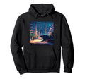 Lofi Cat Japanese Anime 90S Hoodie - Fun Novelty Design Men Women - T-Shirt, Sweatshirt, Hoodie
