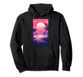 80S Vaporwave Aesthetic Landscape Hoodie - Graphic Print Men Women - T-Shirt, Sweatshirt, Hoodie