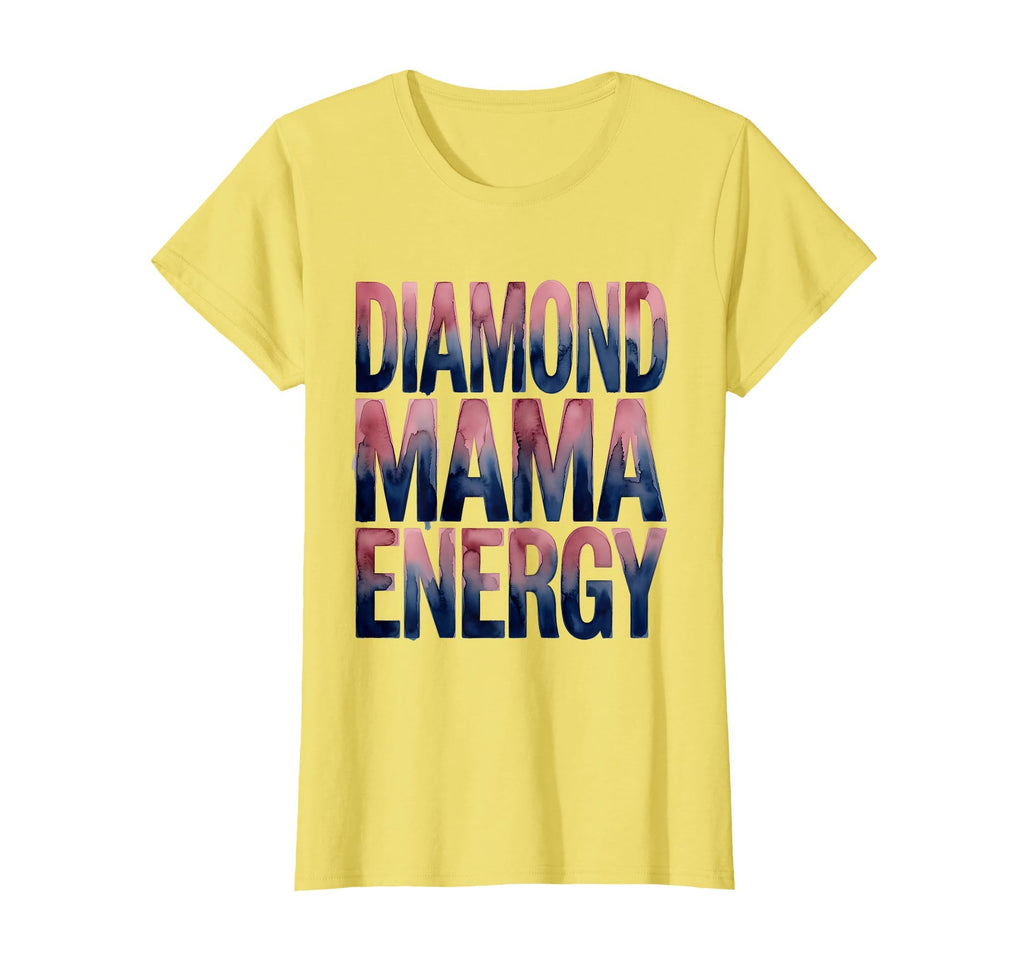 Diamond Mama Energy Baseball Mom T-Shirt - Aesthetic Graphic for Adults - T-Shirt, Sweatshirt, Hoodie