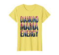Diamond Mama Energy Baseball Mom T-Shirt - Aesthetic Graphic for Adults - T-Shirt, Sweatshirt, Hoodie