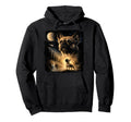 90S French Bulldog Howling Moon Bulldog Mom Hoodie - Trendy Graphic Unisex - T-Shirt, Sweatshirt, Hoodie