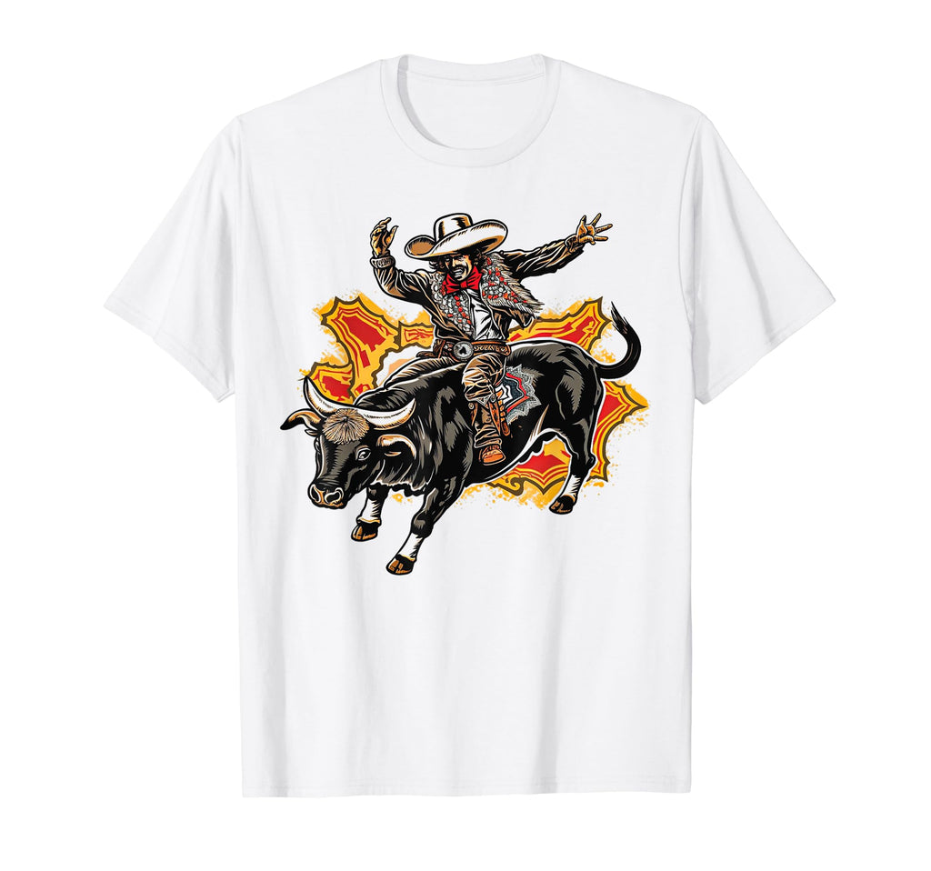 Cowboy Rodeo Horse Riding Usa Cowboy T-Shirt - Trendy Graphic Unisex - T-Shirt, Sweatshirt, Hoodie