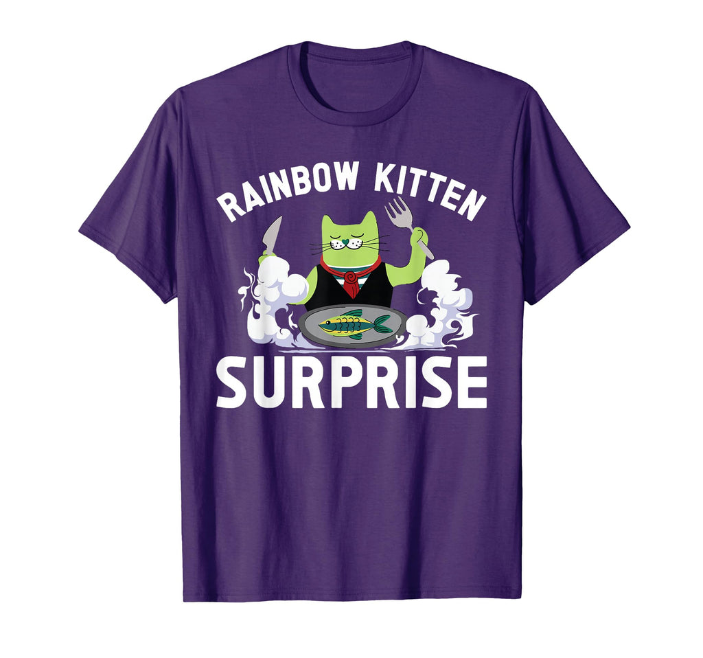 Cats Rainbow Kitten Surprise Eat T-Shirt - Streetwear Style Men Women - T-Shirt, Sweatshirt, Hoodie