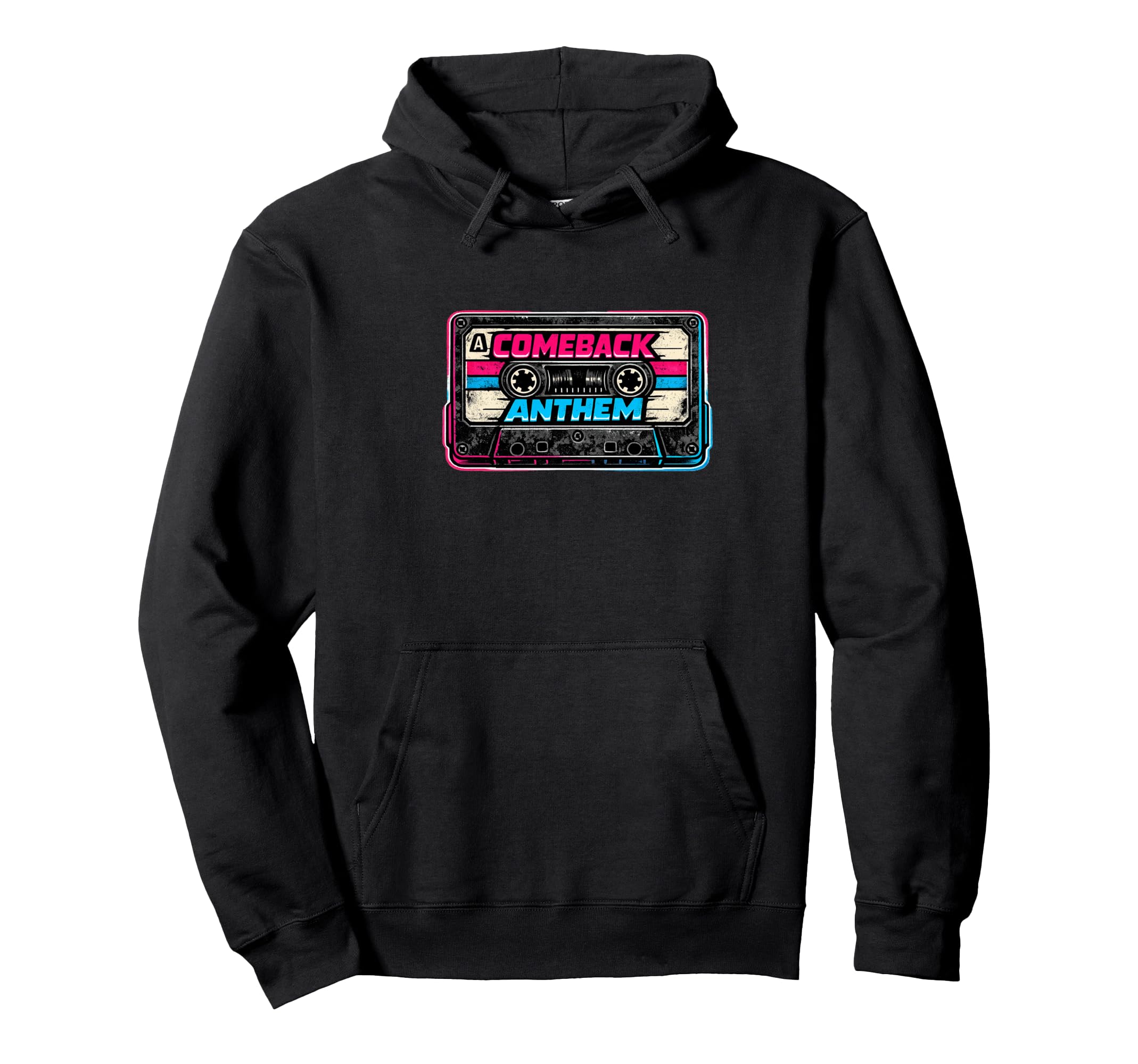Comeback Anthem Cassette Tape Hoodie - Casual Everyday Wear for Adults - T-Shirt, Sweatshirt, Hoodie