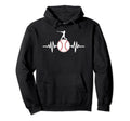 Baseball Heartbeat Baseball Coach Hoodie - Custom Art Print for Adults - T-Shirt, Sweatshirt, Hoodie