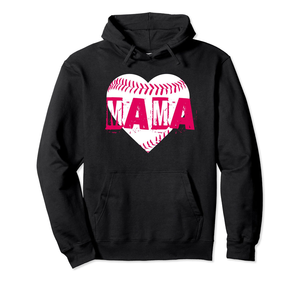 Home Run Love Baseball Mama Hoodie - Fun Novelty Design Men Women - T-Shirt, Sweatshirt, Hoodie