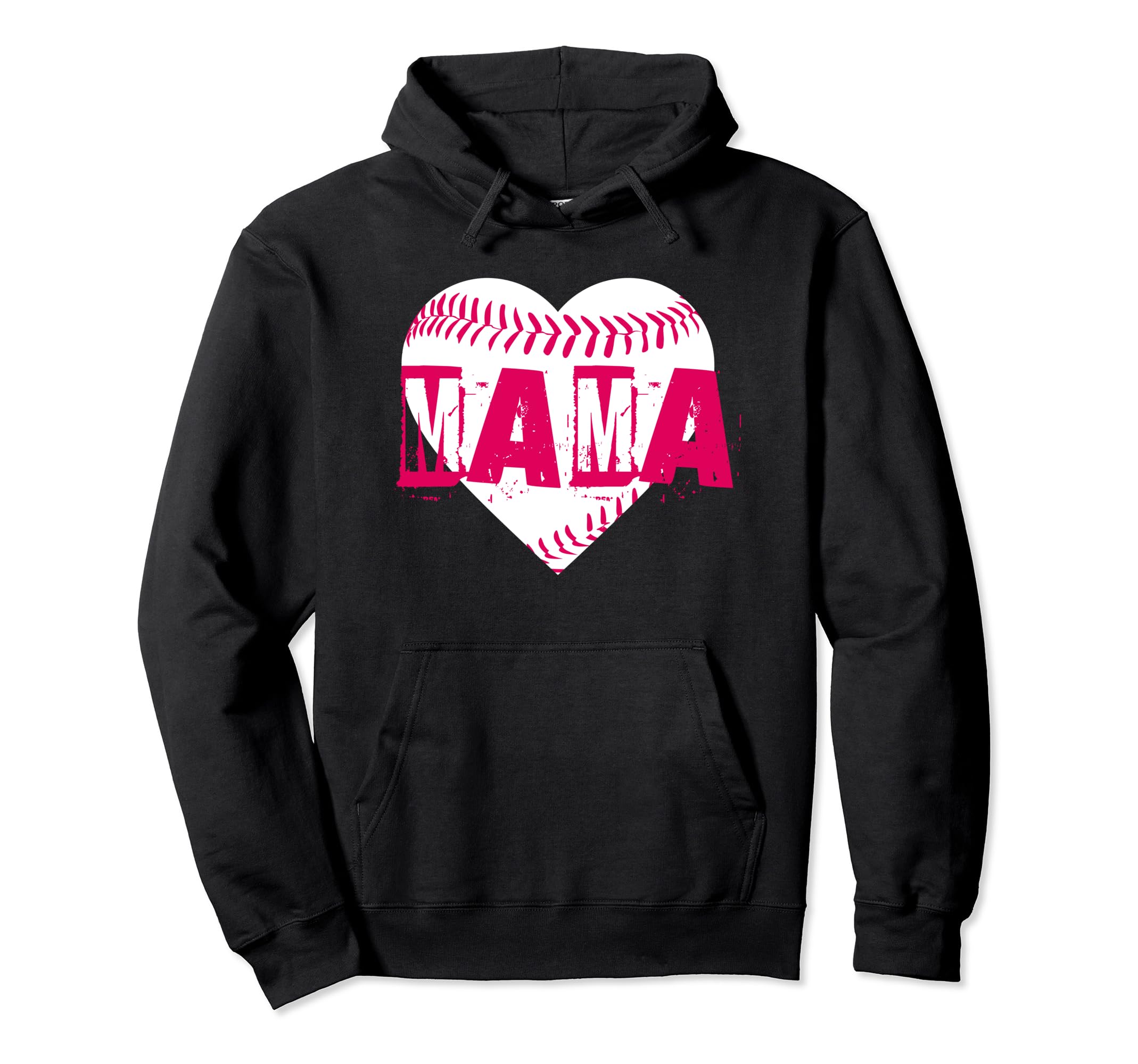 Home Run Love Baseball Mama Hoodie - Fun Novelty Design Men Women - T-Shirt, Sweatshirt, Hoodie