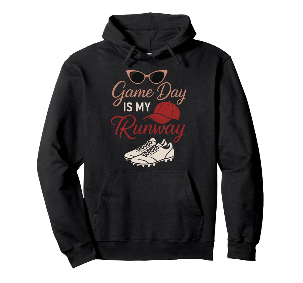 Baseball Mom Dugout Life Game Day Hoodie - Fun Novelty Design Men Women - T-Shirt, Sweatshirt, Hoodie