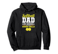Funny Softball Dad Like Baseball Dad But Hoodie - Graphic Print for Adults - T-Shirt, Sweatshirt, Hoodie