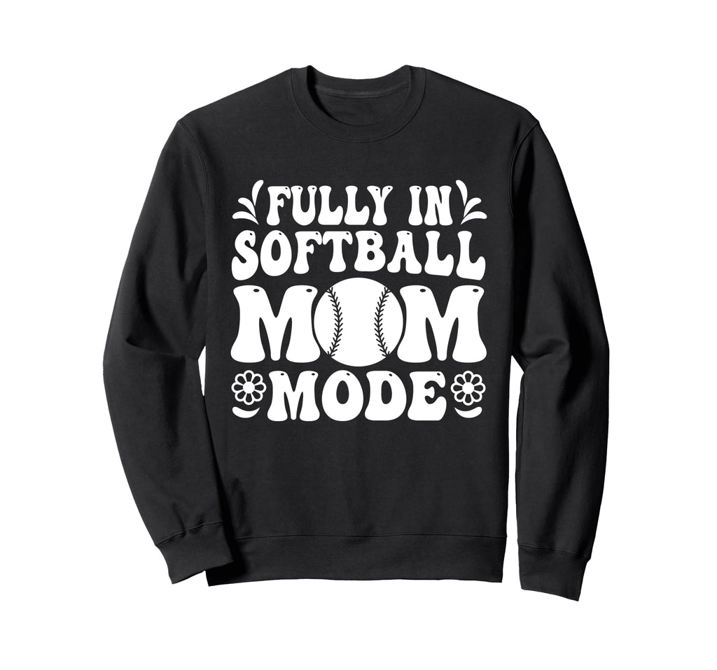 Softball Mom Mothers Day Baseball Sweatshirt - Minimalist Print Men Women - T-Shirt, Sweatshirt, Hoodie