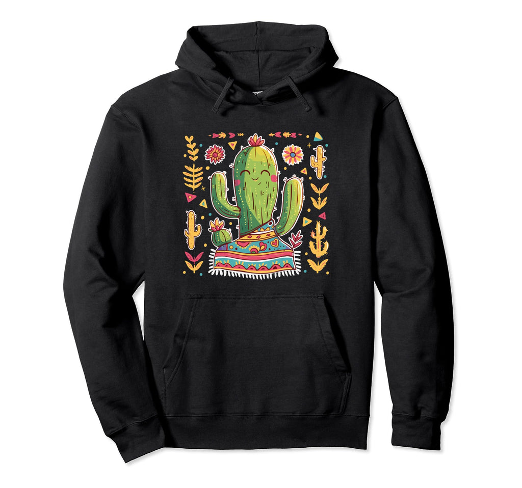 Cactus Serape Succulent Plant Cacti Hoodie - Custom Art Print for Adults - T-Shirt, Sweatshirt, Hoodie