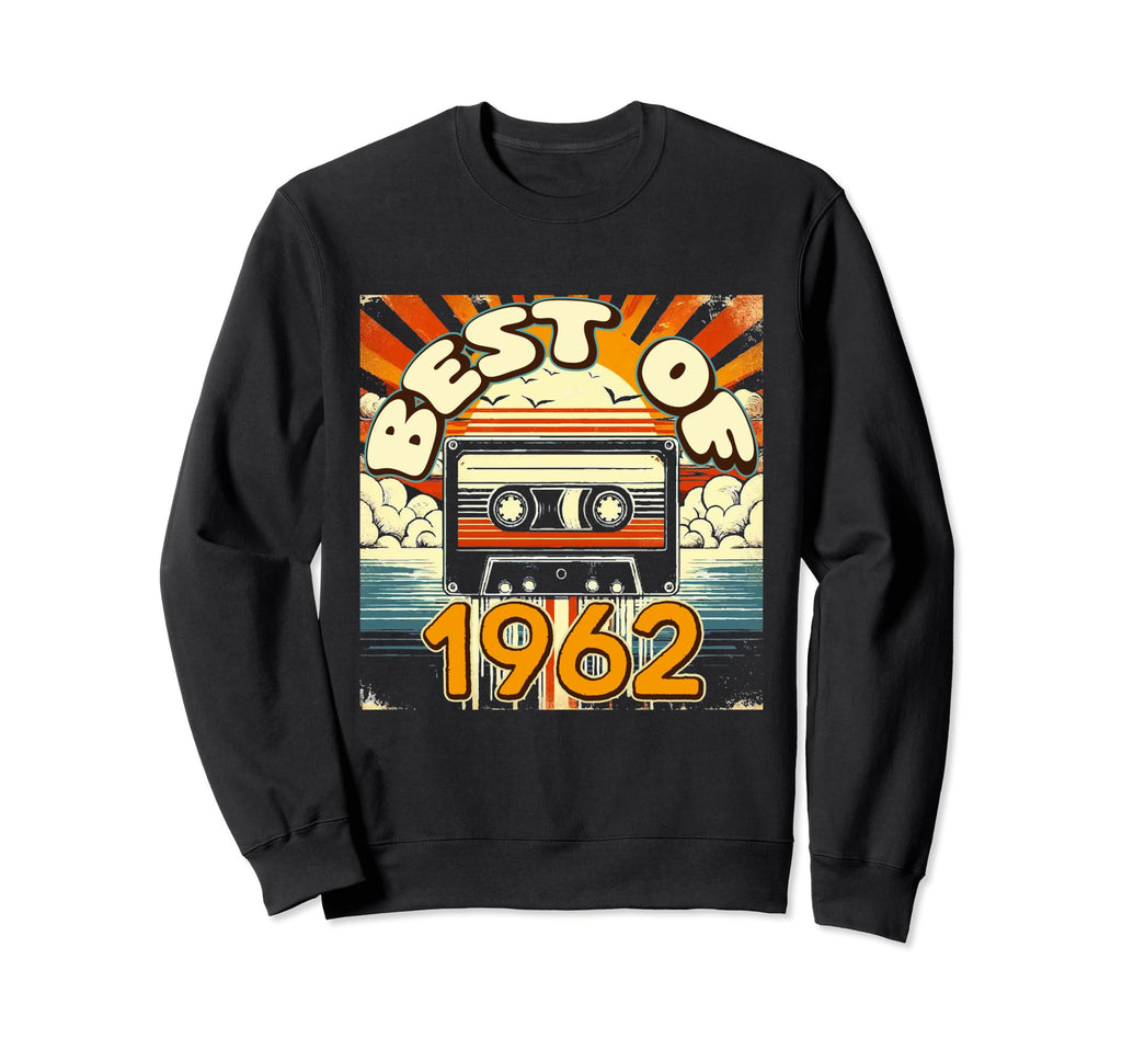 Best 1962 Cassette Tape Birthday Sweatshirt - Custom Art Print Men Women - T-Shirt, Sweatshirt, Hoodie