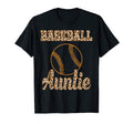 Auntie Baseball Aunt Leopard Cheetah T-Shirt - Custom Art Print Unisex - T-Shirt, Sweatshirt, Hoodie