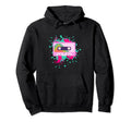 80S 90S Audio Music Colored Cassette Tape Hoodie - Unique Graphic Unisex - T-Shirt, Sweatshirt, Hoodie