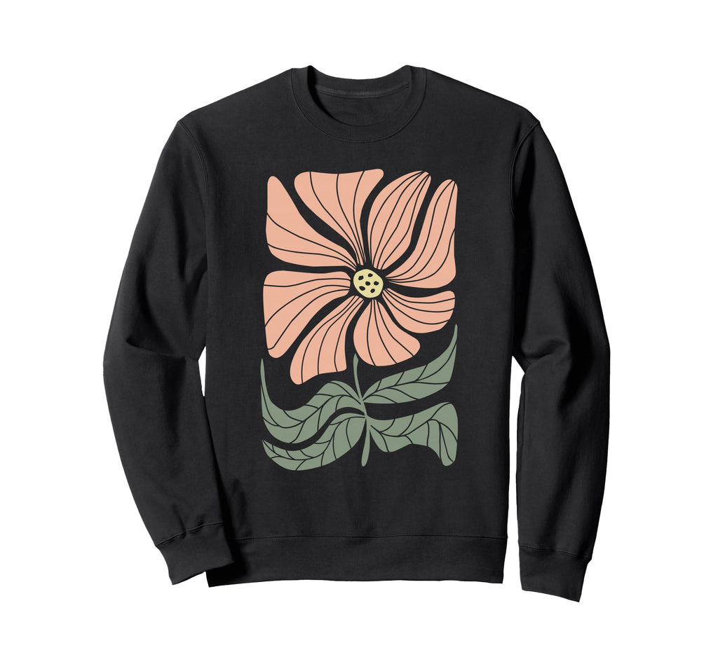 Boho Flower Floral Sweatshirt - Unique Graphic Unisex - T-Shirt, Sweatshirt, Hoodie