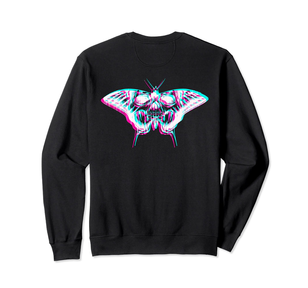 Aesthetic Pastel Goth Butterfly Sweatshirt - Fun Novelty Design Unisex - T-Shirt, Sweatshirt, Hoodie