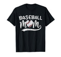 Baseball Mom Mama Funny Baseball Heart T-Shirt - Unique Graphic Men Women - T-Shirt, Sweatshirt, Hoodie