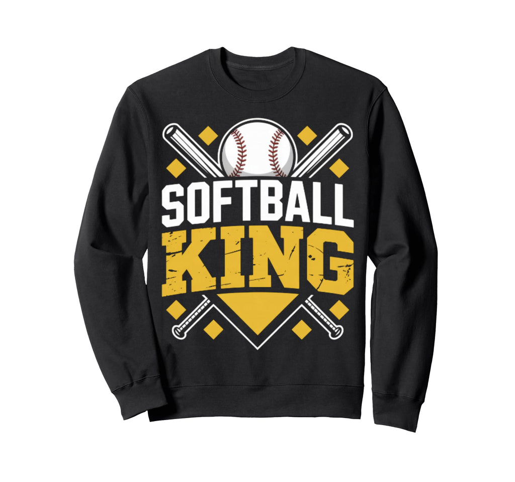 Softball Baseball Sports Sweatshirt - Custom Art Print for Adults - T-Shirt, Sweatshirt, Hoodie