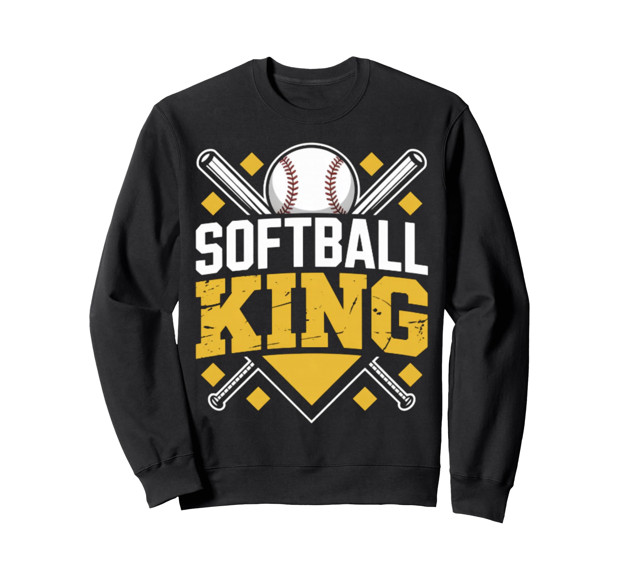 Softball Baseball Sports Sweatshirt - Custom Art Print for Adults - T-Shirt, Sweatshirt, Hoodie