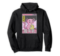 Axolotl Drinking Banana Milk Digital Hoodie - Aesthetic Graphic for Adults - T-Shirt, Sweatshirt, Hoodie
