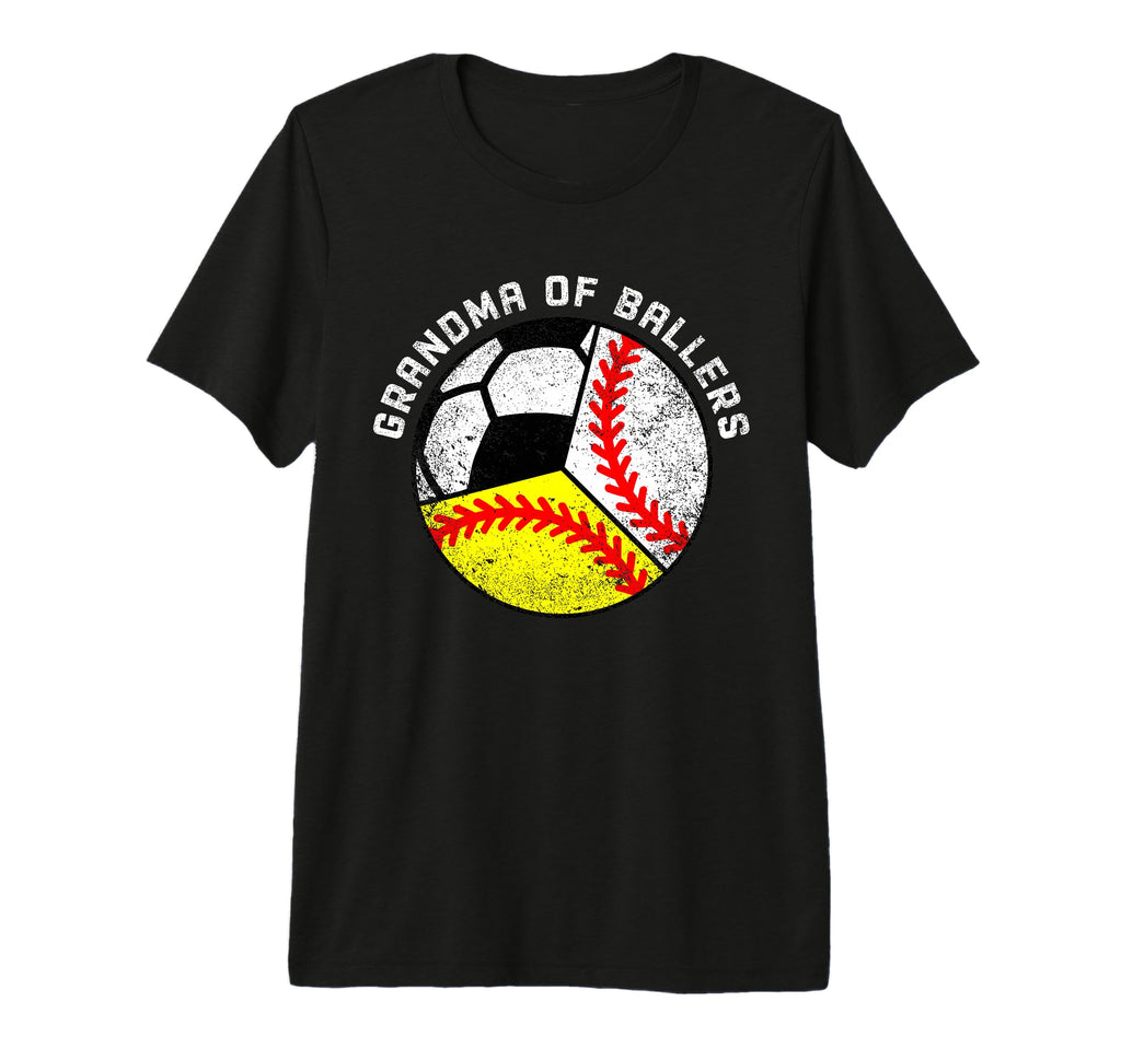 Grandma Ballers Funny Baseball T-Shirt - Fun Novelty Design Men Women - T-Shirt, Sweatshirt, Hoodie