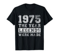 1975 Legends Were Made Distressed 51St T-Shirt - Trendy Graphic Men Women - T-Shirt, Sweatshirt, Hoodie