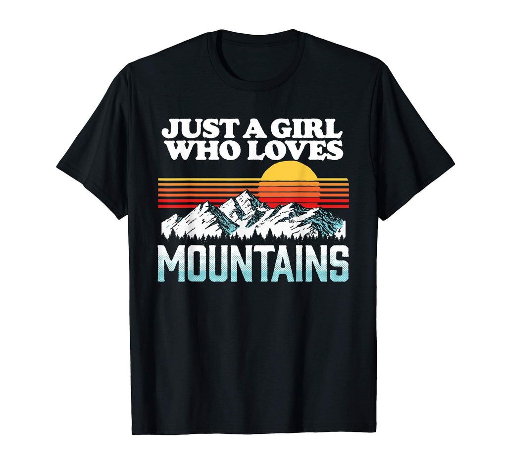 Just Who Loves Mountains Outdoor Sunset T-Shirt - Novelty Apparel Unisex - T-Shirt, Sweatshirt, Hoodie