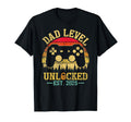 Dad Level Unlocked Est 2025 T-Shirt - Casual Everyday Wear for Adults - T-Shirt, Sweatshirt, Hoodie
