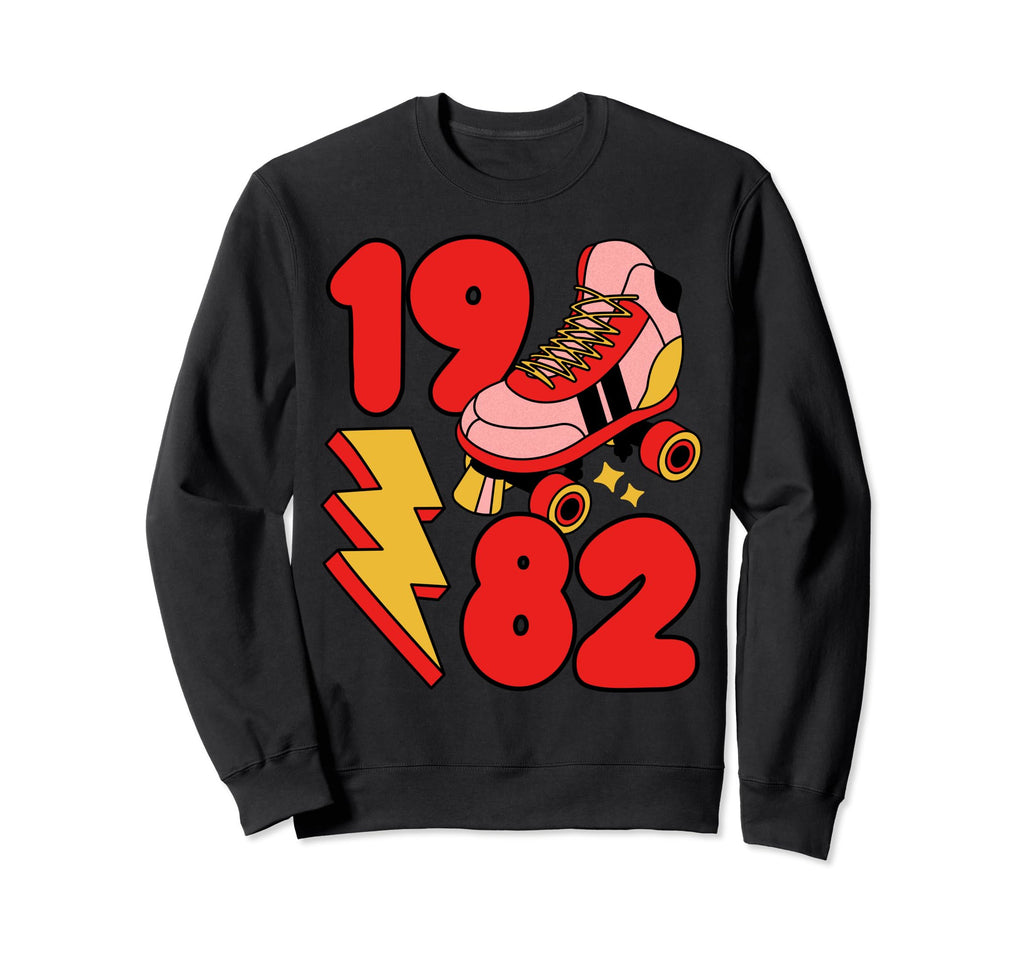 1982 Roller Skate 80S Nostalgia Sweatshirt - Graphic Print for Adults - T-Shirt, Sweatshirt, Hoodie