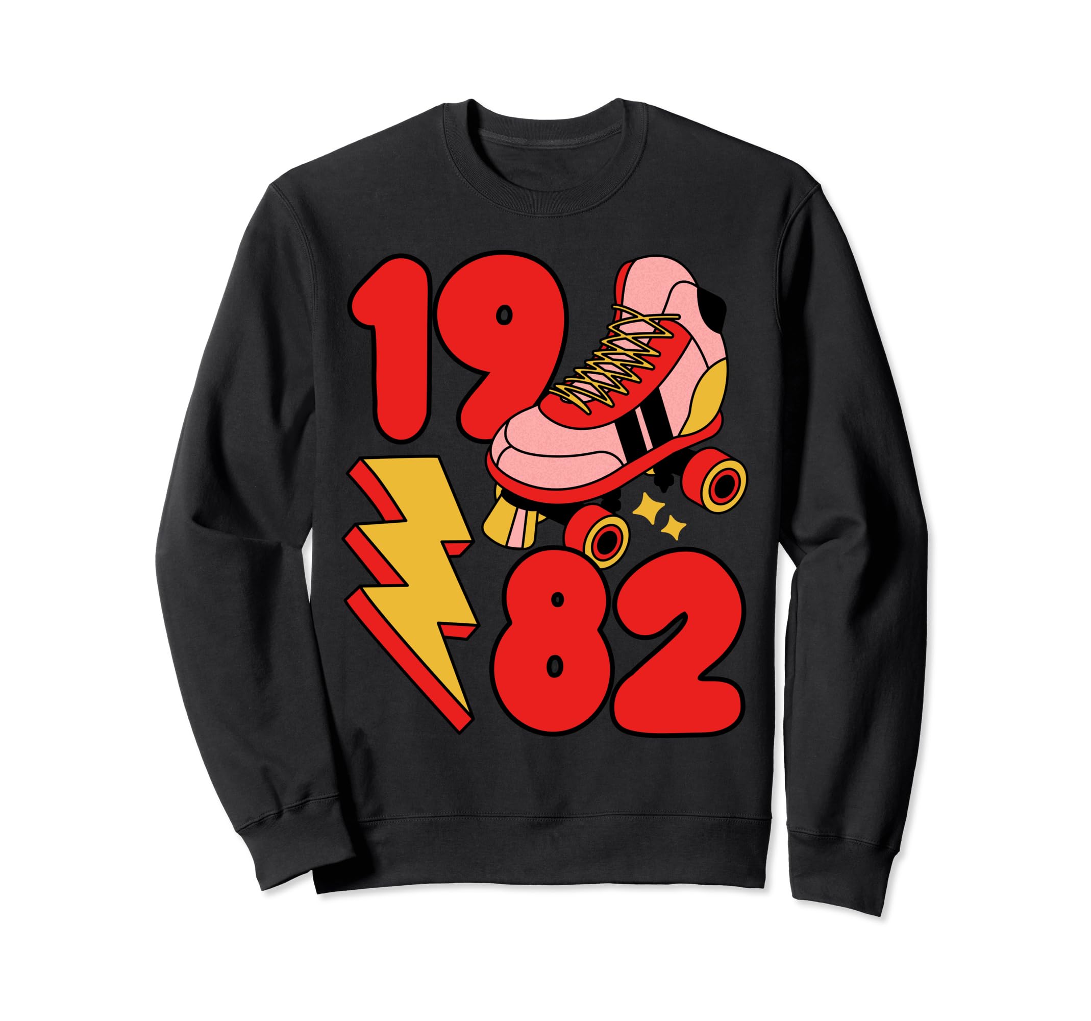 1982 Roller Skate 80S Nostalgia Sweatshirt - Graphic Print for Adults - T-Shirt, Sweatshirt, Hoodie
