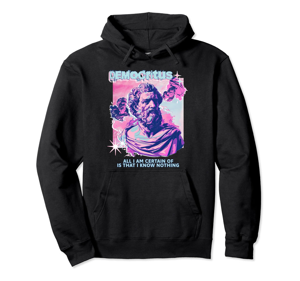 Democritus Y2K Aesthetic Stoic Hoodie - Custom Art Print for Adults - T-Shirt, Sweatshirt, Hoodie