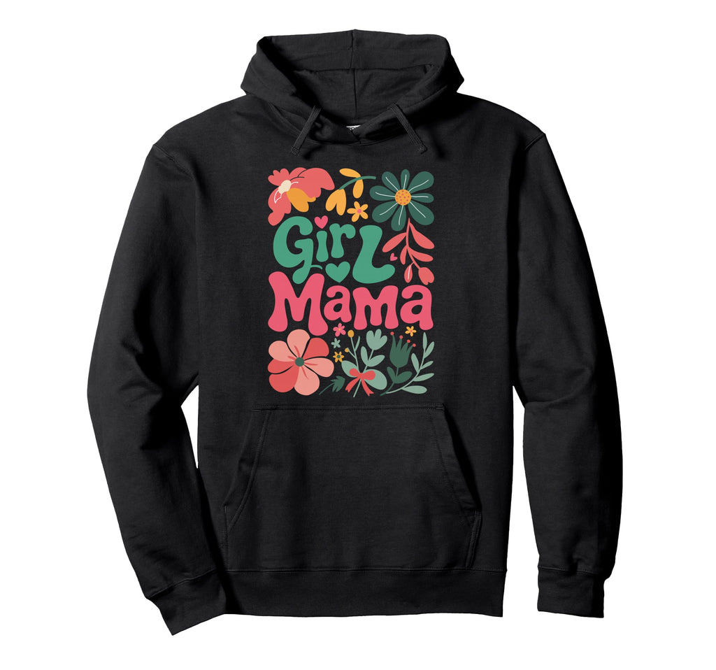 Mama Floral Mothers Day Boho Flower Hoodie - Trendy Graphic Unisex - T-Shirt, Sweatshirt, Hoodie