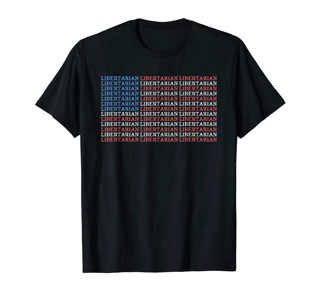 Distressed Libertarian American Flag T-Shirt - Trendy Graphic for Adults - T-Shirt, Sweatshirt, Hoodie