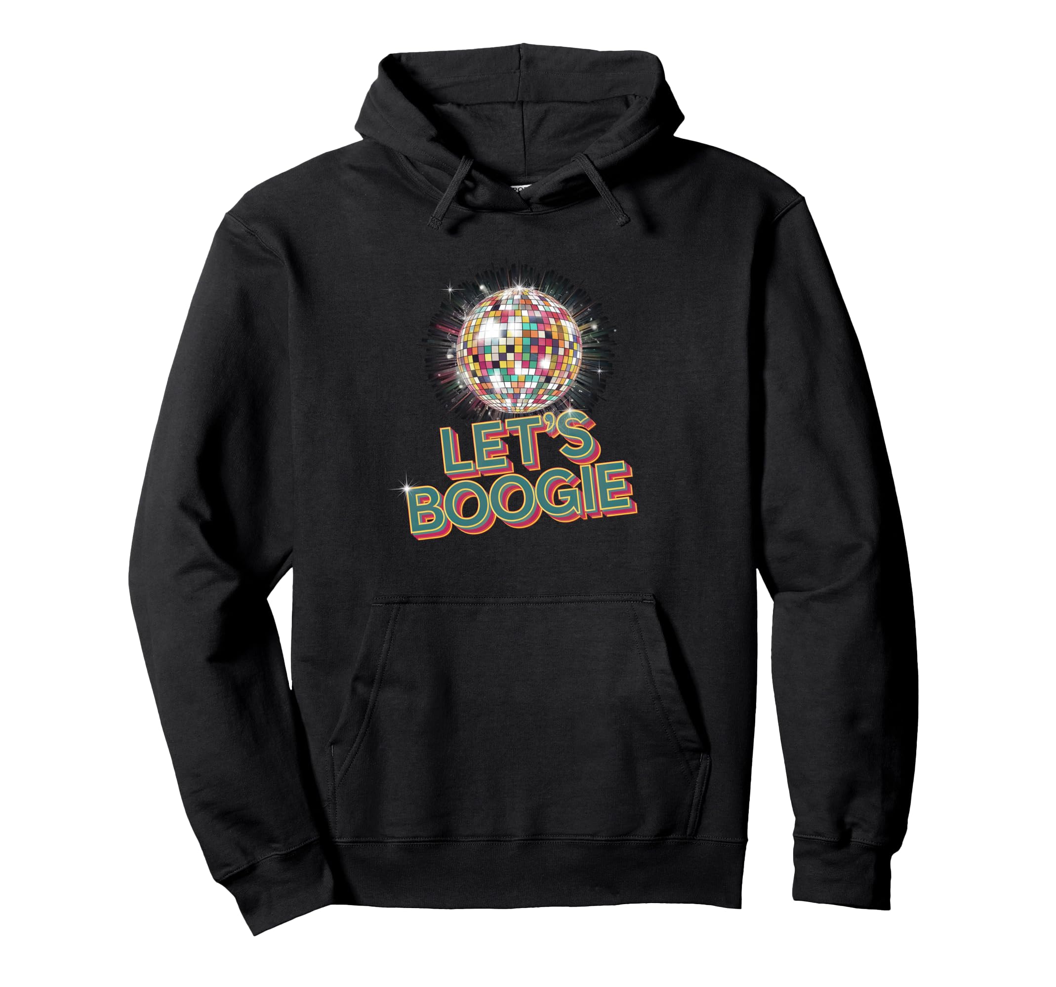 Disco Ball Lets Boogie Fever Discoball Hoodie - Aesthetic Graphic Unisex - T-Shirt, Sweatshirt, Hoodie