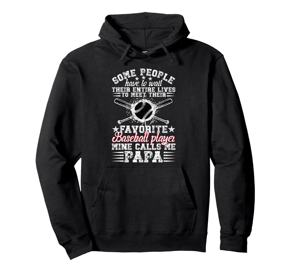 Proud Baseball Papa Baseball Player Papa Hoodie - Aesthetic Graphic Unisex - T-Shirt, Sweatshirt, Hoodie