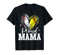 Proud Mama Baseball Softball Heart Mama T-Shirt - Trendy Graphic Unisex - T-Shirt, Sweatshirt, Hoodie