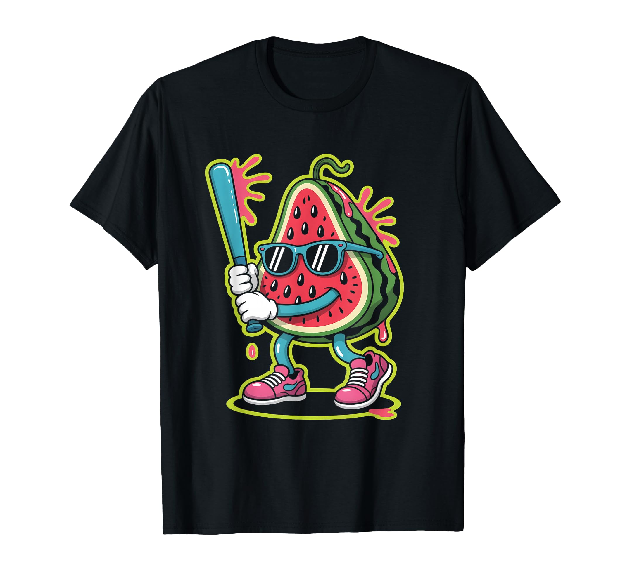 Watermelon Fruit Baseball T-Shirt - Aesthetic Graphic Men Women - T-Shirt, Sweatshirt, Hoodie