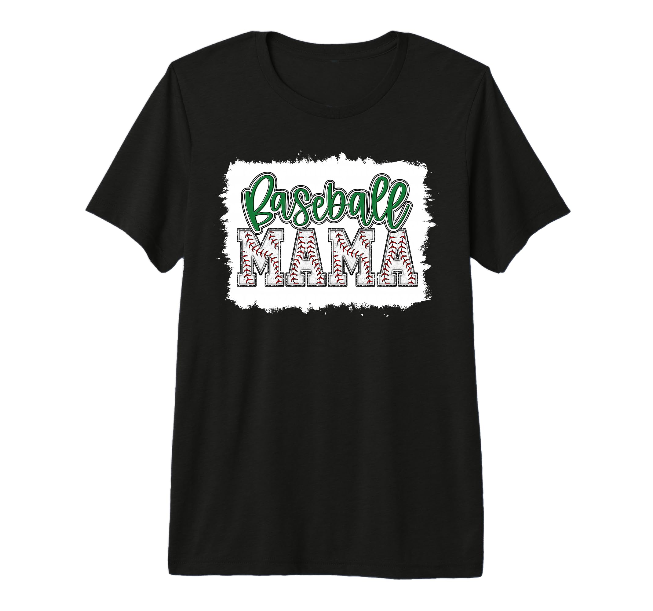 Baseball Mom Green Baseball Mama Matching T-Shirt - Unique Graphic Unisex - T-Shirt, Sweatshirt, Hoodie