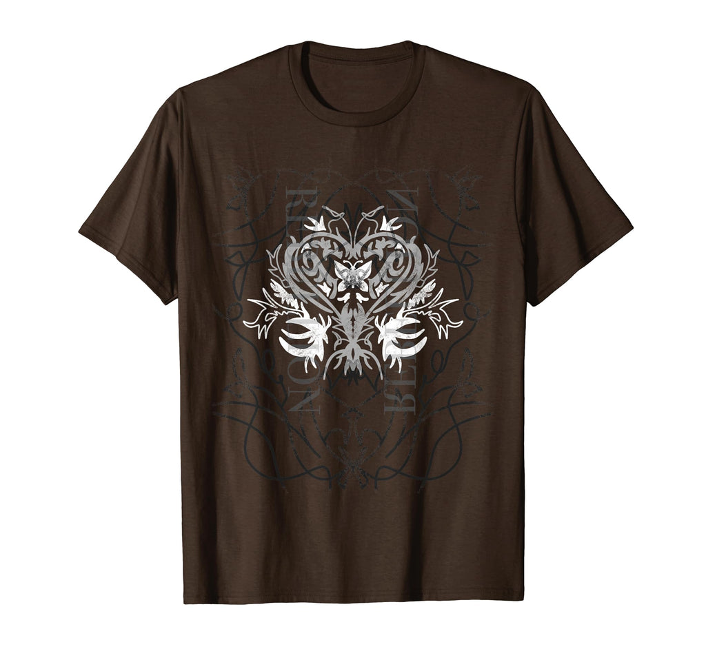 Brown Butterfly Tattoo Fairycore T-Shirt - Fun Novelty Design for Adults - T-Shirt, Sweatshirt, Hoodie