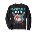 Baseball Dad Ice Cream Drip Sweatshirt - Casual Everyday Wear Unisex - T-Shirt, Sweatshirt, Hoodie